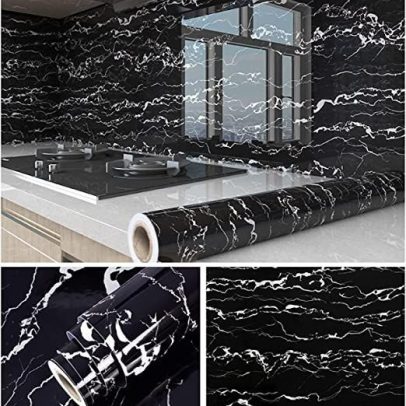 classic black and white contact paper 0.6m*10m